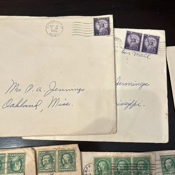 Vintage Stamped Envelopes Collection lot of 106 postmarked 1902-1960 - Picture 12 of 15